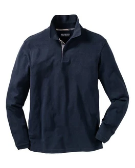 Barbour Langarm-Poloshirt Sports Dunkelblau/Blau