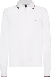 Poloshirt 1985 RWB TIPPED SLIM LS POLO aus weichem Samt