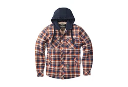 West Coast Choppers Jacke Sherpa Lined Braun/Orange/Blau/Rot