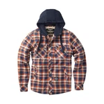 West Coast Choppers Jacke Sherpa Lined Braun/Orange/Blau/Rot