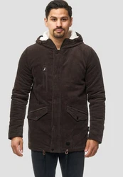 Indicode Winterjacke Dudley Dunkelbraun/Khaki/Dunkelrot/Schwarz/Braun/Dunkelgrün