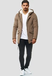 Indicode Winterjacke Dudley Khaki/Beige