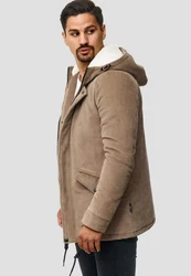 Indicode Winterjacke Dudley Khaki/Beige