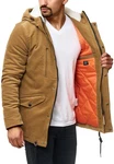 Indicode Winterjacke Dudley Khaki/Braun/Beige