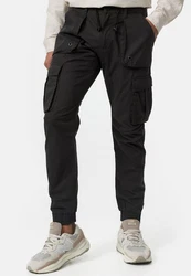 Indicode Cargohose Leonard Khaki/Schwarz/Dunkelgrau/Dunkelgrün/Dunkelblau