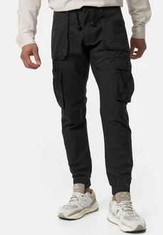 Indicode Cargohose Leonard Khaki/Schwarz/Dunkelgrau/Dunkelgrün/Dunkelblau
