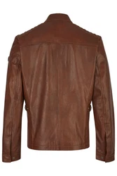bugatti Lederjacke BUALBERTO Braun/Dunkelbraun