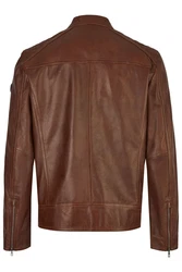 bugatti Lederjacke BUAPOLLO Braun/Dunkelrot/Beige/Rot/Dunkelbraun