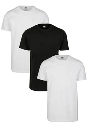 URBAN CLASSICS T-Shirt Urban Classics Herren Basic Tee Weiß/Schwarz