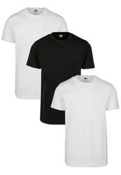 URBAN CLASSICS T-Shirt Urban Classics Herren Basic Tee Weiß/Schwarz