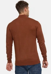 Indicode Strickpullover Frankie Braun/Rot/Orange/Dunkelrot