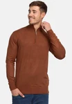 Indicode Strickpullover Frankie Braun/Rot/Orange/Dunkelrot