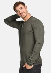 Jeff Strickpullover Greyson Grau