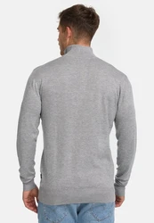 Indicode Strickpullover Frankie Grau/Hellgrau