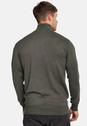 Indicode Strickpullover Frankie Dunkelgrün/Khaki