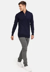 Indicode Strickpullover Frankie Dunkelblau