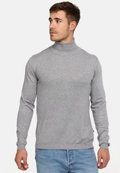 Jeff Strickpullover Malcolm Grau/Hellgrau