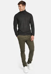 Jeff Strickpullover Malcolm Dunkelgrau/Grau/Schwarz