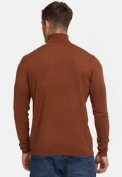 Jeff Strickpullover Malcolm Braun/Dunkelrot/Orange/Rot