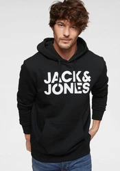 JACK & JONES Sweatshirt CORP Logo Hoodie Black 2