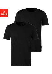 Jack & Jones T-Shirt JACBASIC 2er PACK schwarz