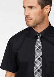 Man's World Kurzarmhemd Dunkelblau/Schwarz/Blau/Hellblau