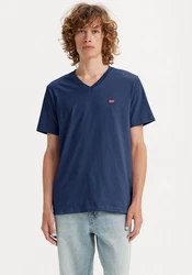 Levi's V-Shirt LE ORIGINAL HM VNECK Dunkelblau/Blau