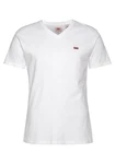 Levi's V-Shirt LE ORIGINAL HM VNECK Weiß/Creme/Rot