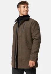 Indicode Kurzmantel Falmo Khaki/Braun/Dunkelgrün