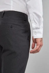 Next Skinny Fit Hose ohne Bundfalte Dunkelgrau/Grau