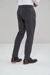 Next Skinny Fit Hose ohne Bundfalte Dunkelgrau/Grau
