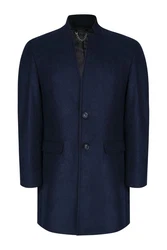 Ron Tomson Wintermantel Dunkelblau/Blau/Hellblau