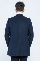 Ron Tomson Wintermantel Qualität Hellblau/Dunkelblau/Blau