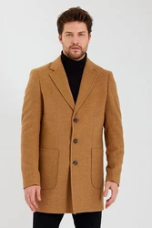 Ron Tomson Wintermantel Qualität Braun/Beige