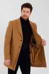 Ron Tomson Wintermantel Qualität Braun/Beige
