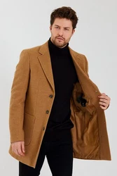 Ron Tomson Wintermantel Qualität Braun/Beige