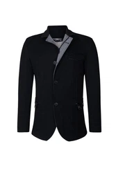 Ron Tomson Blouson Schwarz/Hellblau/Orange