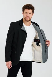 Ron Tomson Blouson Schwarz/Hellblau/Orange
