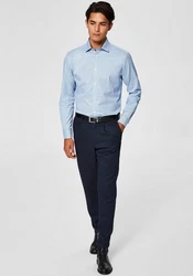 SELECTED HOMME Hemd SLHMark Mark blau/wei