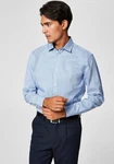 SELECTED HOMME Hemd SLHMark Mark blau/wei