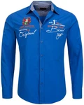 Frchtl Langarmhemd Slim-Fit dunkelblau