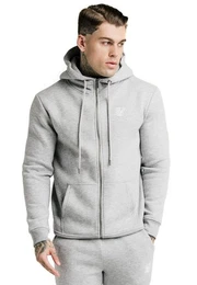 Hoodie Zipper Herren ZIP THROUGH FUNNEL NECK HOODIE SS-16072 Grey