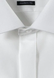 OLYMP Smokinghemd Luxor modern fit Creme/Weiß