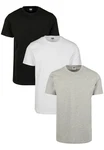 URBAN CLASSICS T-Shirt Urban Classics Herren Basic Tee Weiß/Grau/Hellgrau/Schwarz/Dunkelgrau