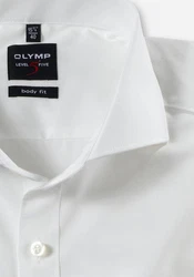 OLYMP Businesshemd Level Five body fit Weiß/Creme