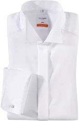 OLYMP Smokinghemd Luxor modern fit Weiß/Creme