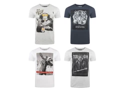 riverso T-Shirt Herren RIVCharly Regular Fit Silber/Weiß/Dunkelblau/Hellgrau/Grau/Braun