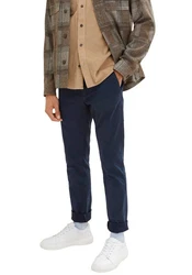 TOM TAILOR Chinohose Slim Fit Dunkelblau