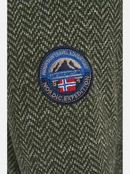 Jan Vanderstorm Sweatjacke KOLMUND Dunkelgrün/Grün/Khaki
