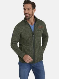 Sweatjacke KOLMUND mit Zick-Zack-Muster
